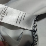 Venus Scuba Style Wide Neck Black White Floral Print Rear Full Zip Dress Size 22