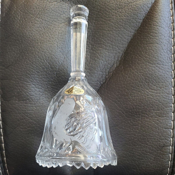 The European Collection Crystal Bell 24% Lead Crystal Made in W. Germany Bird