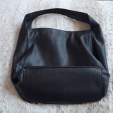NWT Chico's Black Faux Leather w Calf Hair Accents Mandie Hobo Bag