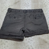Eddie Bauer Legend Wash Stretch Slightly Curvy Grey Cuffed Shorts Size 2