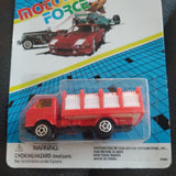 Vintage Motor Force Die-Cast Metal Truck - Red Hauling or Fire Truck 1/64 New