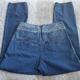 Blank NYC The Balloon Bo Legged Acid Washed High Rise Mom Blue Jeans Size 26