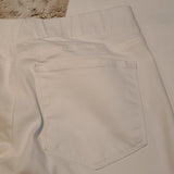 NYDJ Mid Rise White Stretch Alina Pullon Ankle Jeans Size 2
