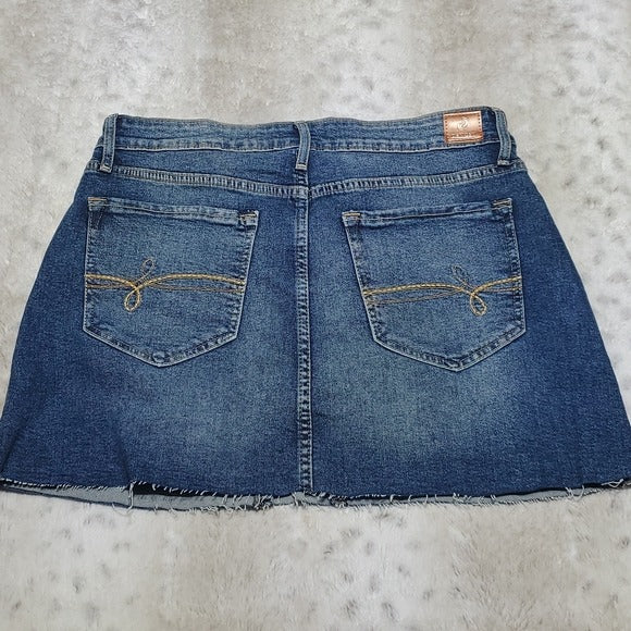 Levi's Denizen High Rise Blue Denim Mini Jean Skirt Size 29