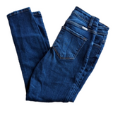 KanCan Distressed Medium Wash Ultra High Rise Ankle Skinny Blue Jean Size 26