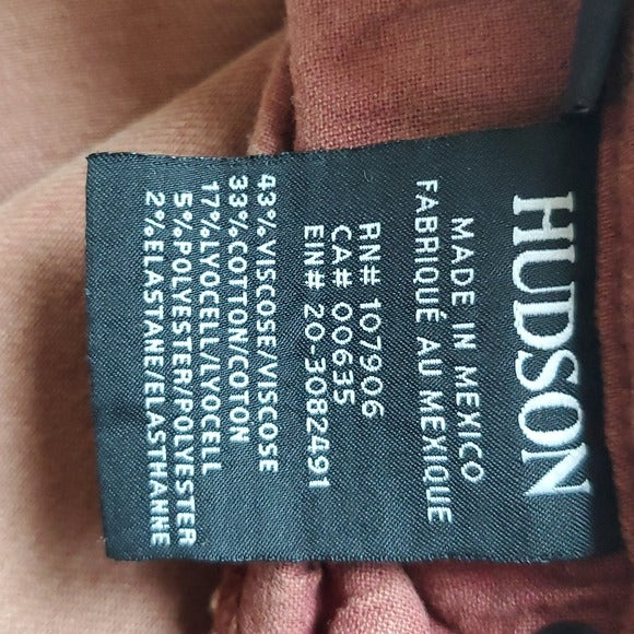 Hudson Light Brown Tan Midrise Nico Super Skinny Ankle Jeans Size 29