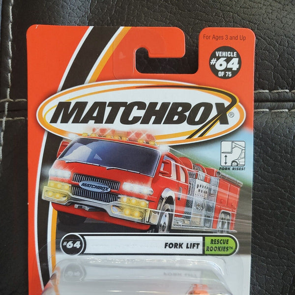 Matchbox 2002 Rescue Rookies #64 of 75 Fork Lift Orange New Release 95256