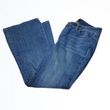 Talbots Medium Wash Mid Rise Flare Blue Jeans Size 8