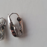 Boutique Vintage Simple Light Weight Silver Tone Clip On Earrings
