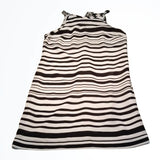 Banana Republic Black and White Striped Lined Sheath Dress Size 6