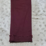 Abercrombie & Fitch Signature Cotton Maroon Super Skinny Jean Size 25