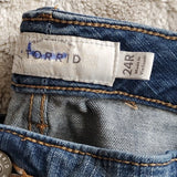 Torrid Ex Boyfriend Fit High Rise Distressed BlueJeans Size 24R