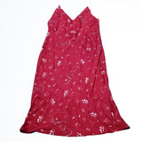 NWT Splendid Maroon Red Simple V Neck Knee Length Slip Dress Size S