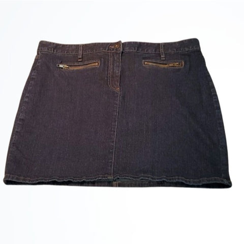 Ann Taylor Loft Shorter Blue Jean Skirt Size 6