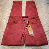 NWT Maison Scotch Red Bohemi Enne Red Skinny Jeans Size 26