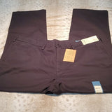NWT Haggar Straight Fit Black Performance Cotton Pants Size 42x30