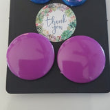 Boutique Vintage 2 Pair Circle Earrings Purple Shades