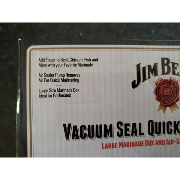 JIM BEAM Vacuum Seal Quick Marinade Box Cooking Grill JB0144 Beef Chicken & More