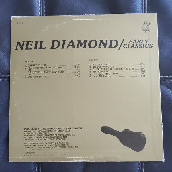 NEIL DIAMOND Sealed Lp EARLY CLASSICS FROG KING LABEL Rare Record Club Vinyl CRC