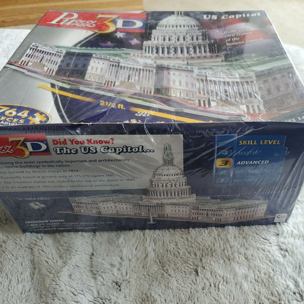 Puzz 3D US CAPITOL Dimensional PUZZLE 764 Pieces NEW SEALED Washington DC Gift