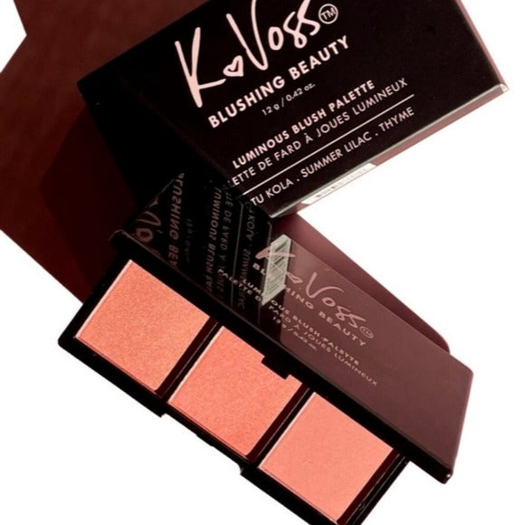 NWT K Voss Blushing Beauty Luminous Blendable Powder Blush Palette