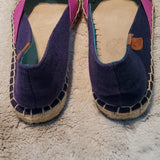 Sperry Top Sider Katama Canvas Espadrille Flats Colorful Size 7.5