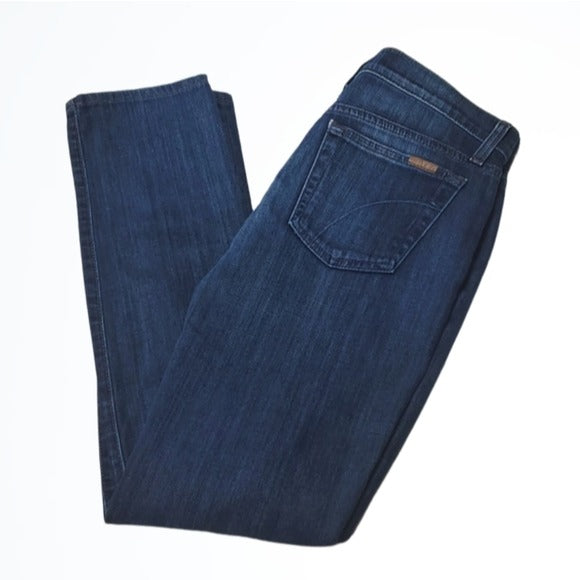 Joe's Jeans Mid Rise Dark Wash Straight Leg Blue Jeans Size 27