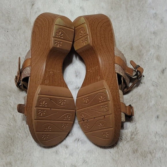 Dansko Jessie Sand Double Strap Leather Sandals Size 8