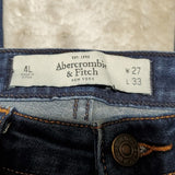 Abercrombie & Fitch Dark Blue Mid Rise Skinny Jeans Size 4L