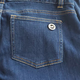 Michael Kors Dark Wash Mid Rise Skinny Jeans Zipper Pockets Size 2