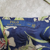 Polo Ralph Lauren Navy Strappy Jumpsuit Polynesian Botanical Print Size S