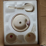 LTD Commodities Apple Design Soup Set-Tureen w/ladle & 6 stick handle bowls