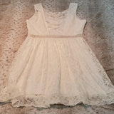Alrar'd State White Cream Crochet Eyelet Dress Size M