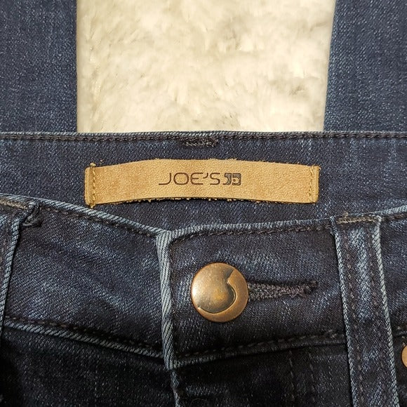 Joe's Jeans The Charlie High Rise Skinny Ankle Dark Wash Blue Jeans Size 24