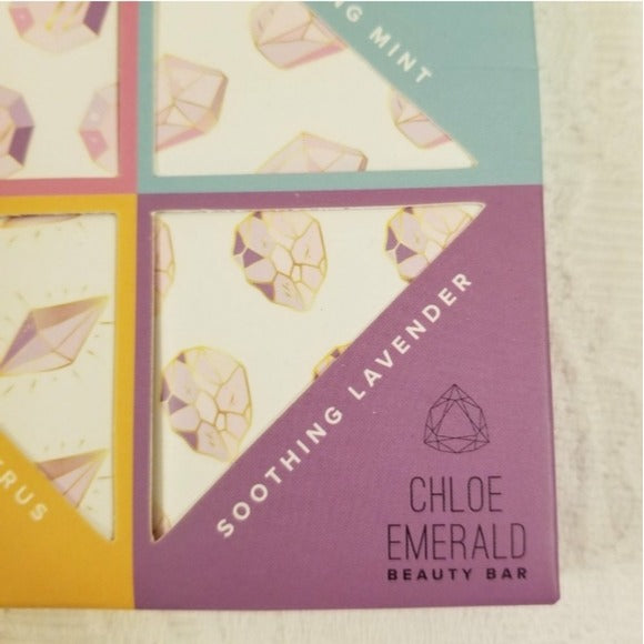 NWT Chloe Emerald 4 Piece Beauty Bar Soap Set