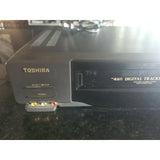 Toshiba M-647 4-Head Hi-Fi VCR VHS Digital Tracking No Remote Powers Sold As Is
