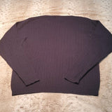 Pendleton Dark Navy Crew Neck Cable Knit Sweater Size L