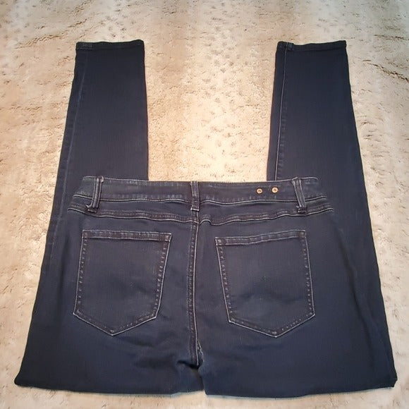 Cabi Jean's Mid Rise Dark Wash Skinny Fit Blue Jeans Size 6