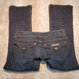 Hudson Signature Flap Pocket Dark Wash Bootcut Jean Size 25