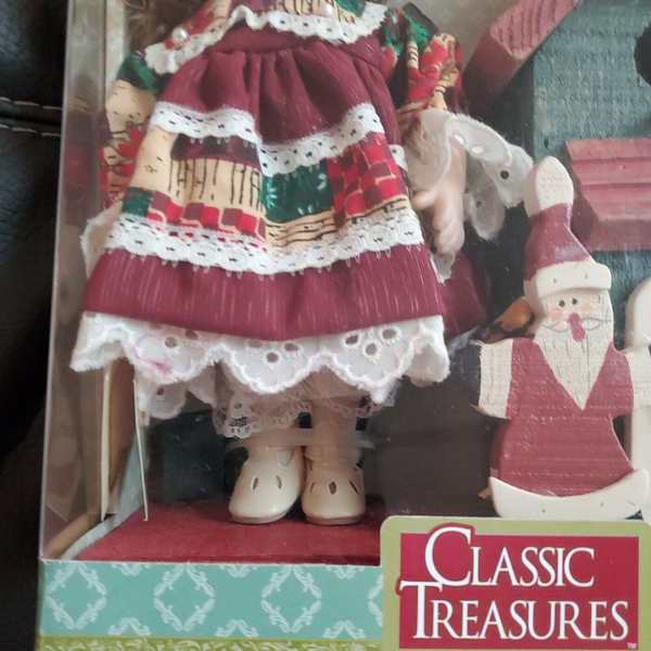 Classic Treasures - Girl Santa's Toy Shop Special Edition Collectible Doll New