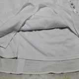 NWT Christopher & Banks White Flowey Lined Longer Peasant Skirt