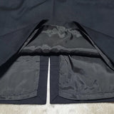 NWT Harve Benard by Benard Holtzman Black Wool Blend Longer Pencil Skirt Size 12