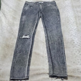 Silence + Noise Dark Grey Distressed High Rise Skinny Twig Jeans Size 25
