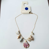 NWT A New Day Adjustable Gold Tone Sea Shell Accent Necklace