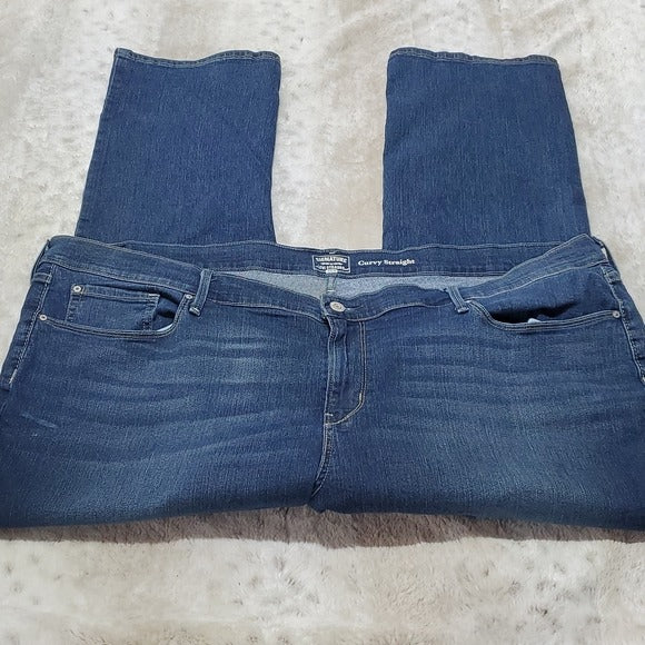 Levi's Signature Gold High Waisted Curvy Straight Blue Jeans Size 28S