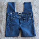 Calvin Klein Jeans Medium Wash Mid Rise Ankle Legging Jegging Blue Jeans Size 4