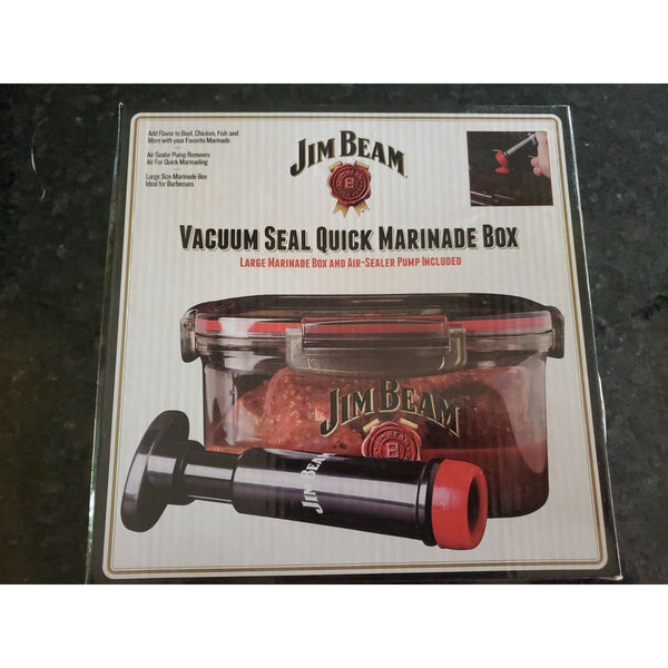 JIM BEAM Vacuum Seal Quick Marinade Box Cooking Grill JB0144 Beef Chicken & More