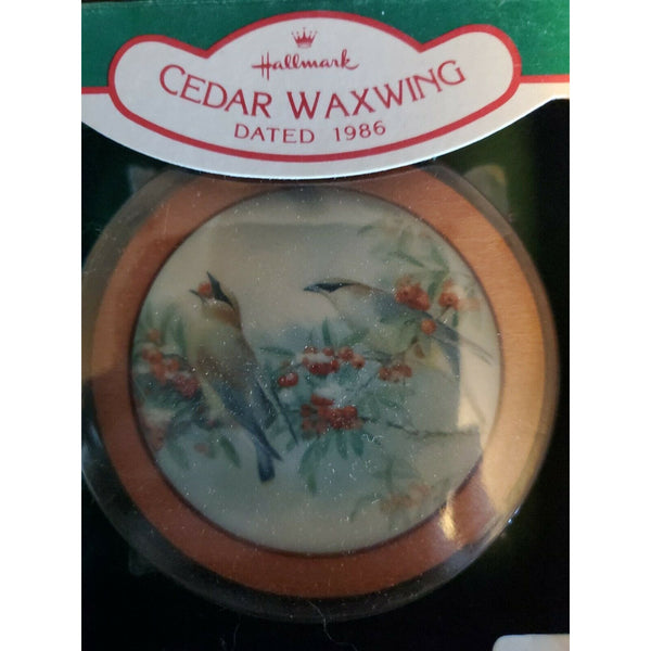 Vtg Hallmark Keepsake Ornament Cedar Waxwing Bird