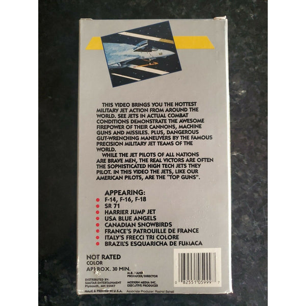 Top Gun Jets VHS Scimitar Entertainment Movie Not Rated