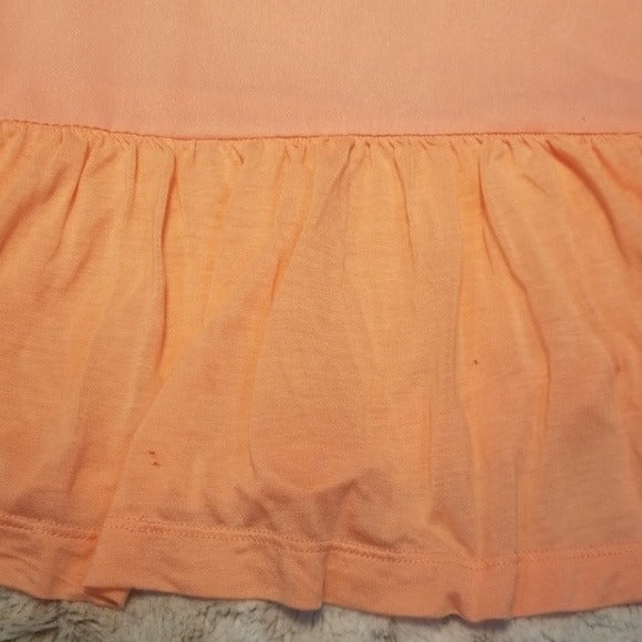 French Connection Flowey Peach Ruffled Tank Top Size XS